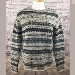Eddie Bauer Wool Sweater Vintage Nordic Size XS S